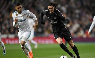 Adrien Rabiot a ouvert le score pour le PSG face au Real Madrid, mercredi 14 février.
