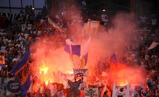 Les tribunes du Stade des Alpes lors de la réception de Grenoble en 2008