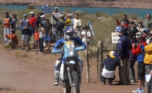 Le motard portugais Helder Rodrigues sur le Dakar