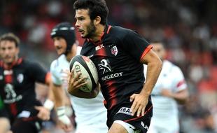Le jeune stadiste Arthur Bonneval lors du match de Top 14 entre Toulouse et Brive, le 22 août 2015.