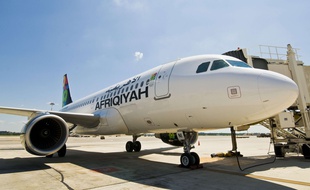 Un avion de la compagnie Afriqiyah Airways à Milan en 2010.