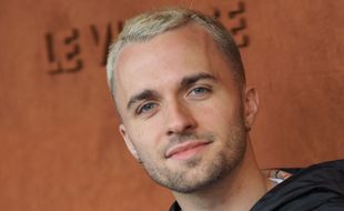 Squeezie lors du tournoi de Roland-Garros en 2019