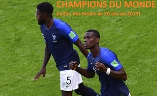 Paul Pogba et Samuel Umtiti sont deux des six représentants de la génération 93 en équipe de France pour la Coupe du monde 2018.