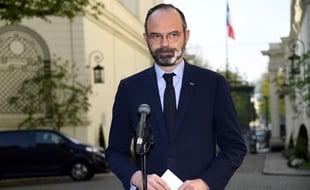 Edouard Philippe, le 27 mars 2020 à Matignon à Paris.