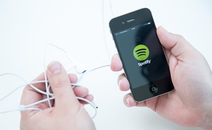 L'application mobile de Spotify.
