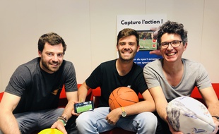 Les trois cofondateurs bordelais de l'application « Rematch ».