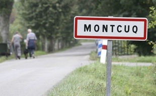 A Montcuq, dans le Lot.
