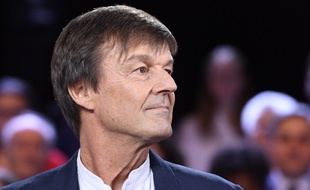 Nicolas Hulot sur le plateau de l'"Emission politique" sur France 2.