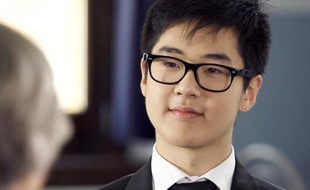 Kim Han-sol, le petit fils de Kim Jong-il et neveu de Kim Jong-un, à l'université de Mostar, en Bosnie-Herzégovine, en octobre 2012.
