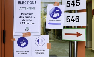 Déjà lors du premier tour les gestes barrières étaient de rigueur. (archives)