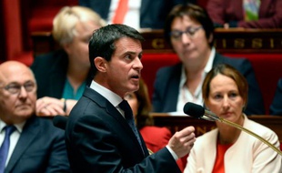 Le Premier ministre Manuel Valls à l'Assemblée nationale à Paris le 31 mai 2016