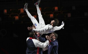 Romain Cannone est médaille d'or en escrime