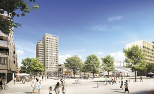 La future Place Centrale de Toulouse Aeropsace, aussi grande que la place du Capitole.