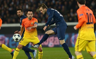 David Beckham lors du match PSG - Barça, le 2 avril.