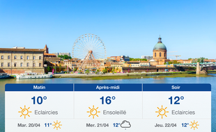 Météo Toulouse: Prévisions du lundi 19 avril 2021
