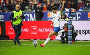 Romain Ntamack lors de France-Italie au Stade de France, le 9 février 2020.