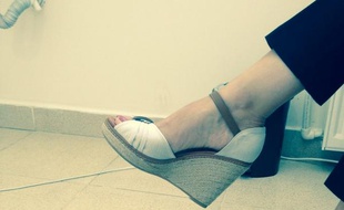Une photo de chaussures postée par une femme turque sur Twitter, le 13 août 2014.