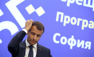 Emmanuel Macron, le 17 mai 2018 en Bulgarie.