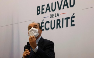 Jean Castex à Beauvais, lors du Beauvau de la Sécurité, le 5 mars 2021.