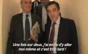 François Fillon se laisser aller à quelques confidences dans les couloirs d'Europe 1