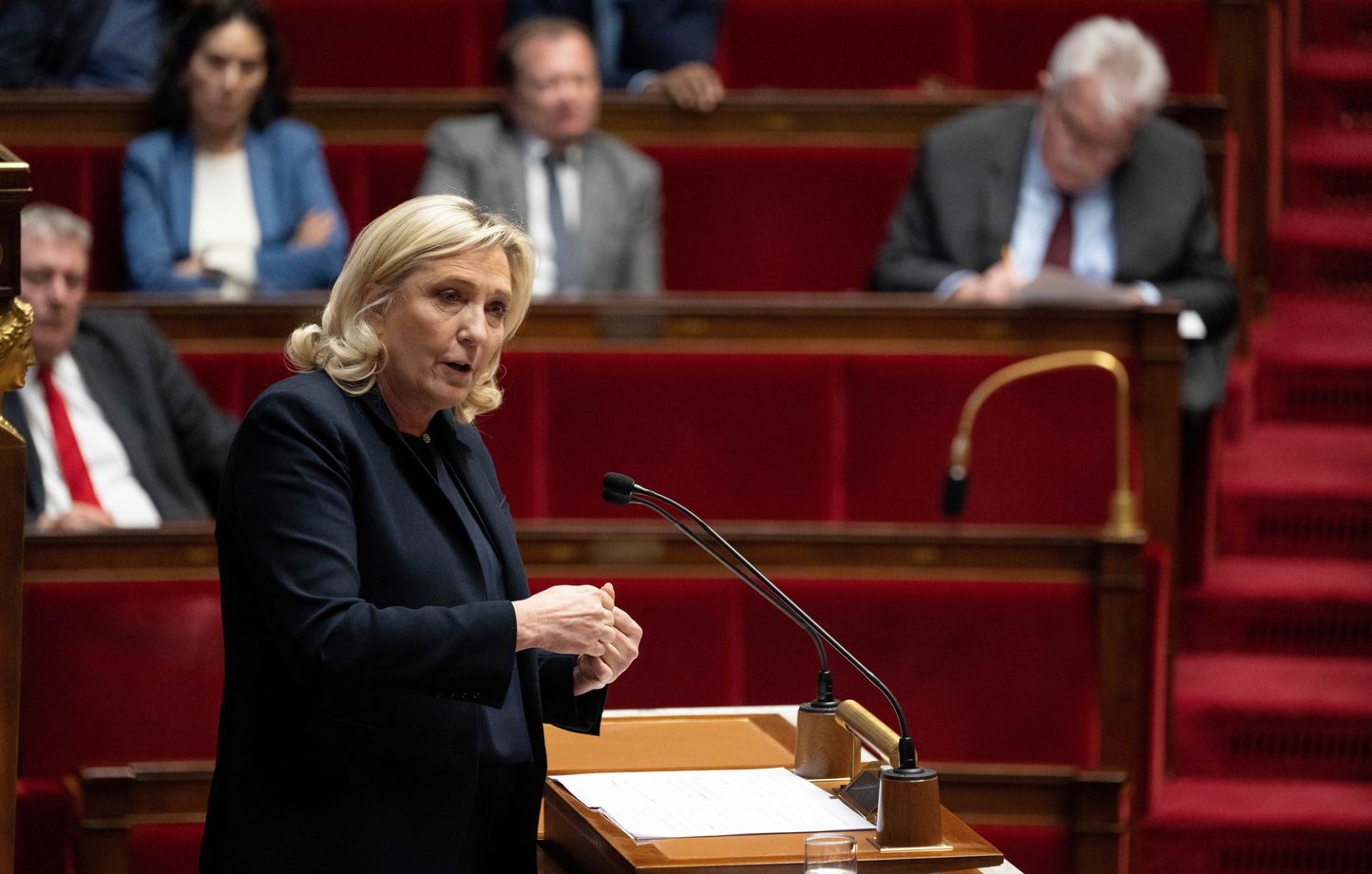 Rassemblement national Marine Le Pen « envisage d’être présidente de