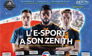 Kévin «BroKeN» Georges au centre de l'affiche de l'ESWC Call of Duty 2016 au Zénith de Paris