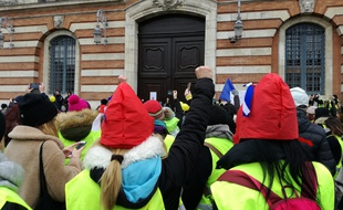 Lors de la marches des femmes