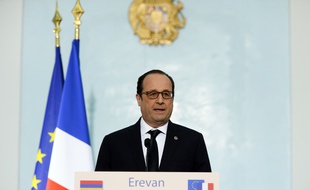 François Hollande, le 24 avril 2015 en Arménie