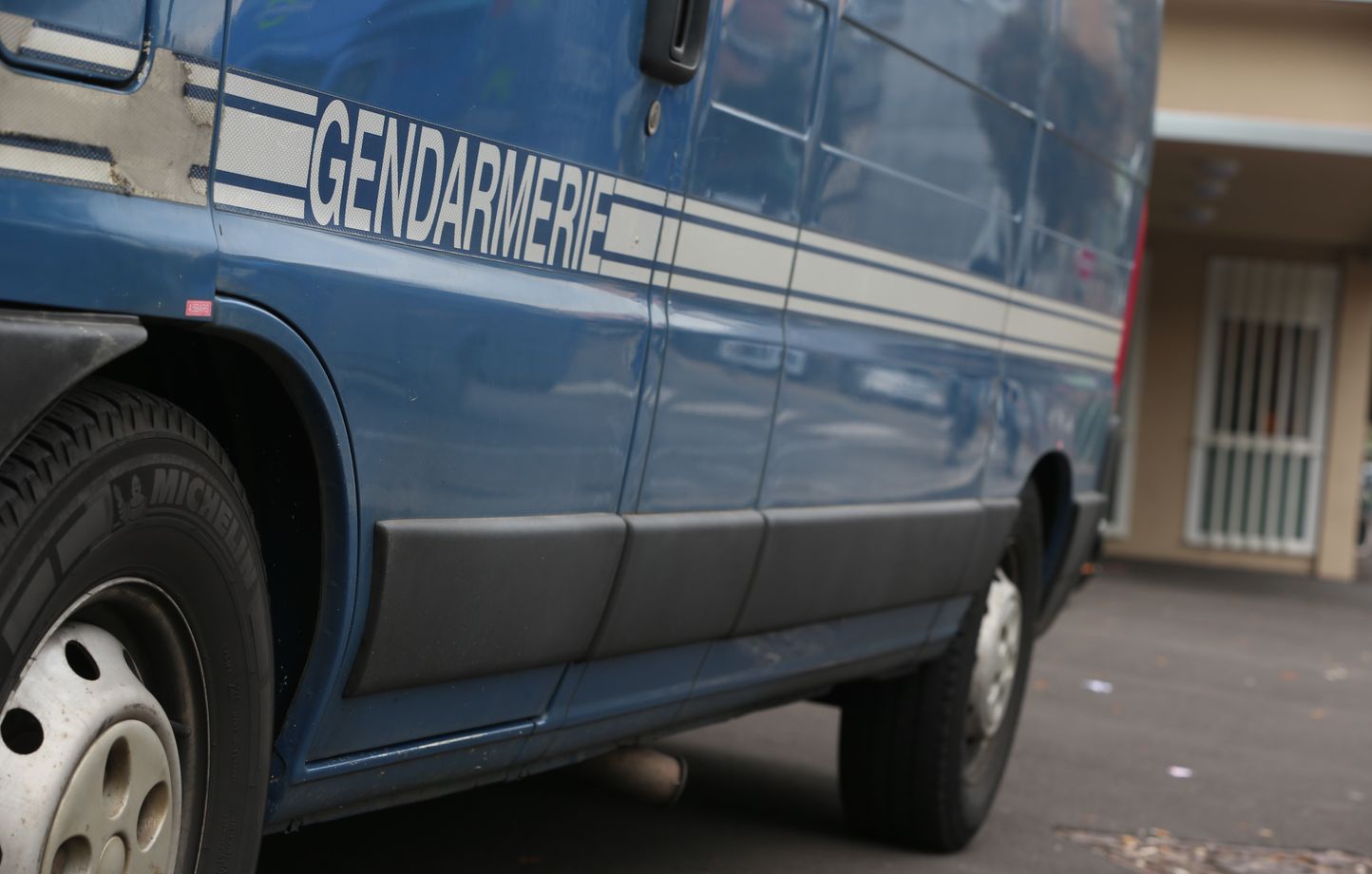 Strasbourg le 18 09 2014. Vehicules de la gendarmerie devant le Palais de justice de Strasbourg. Illustrations