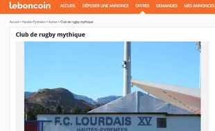 Des supporters du FC Lourdes ont mis le club de rugby en vente sur le site Le Bon Coin, le 29 janvier 2017.