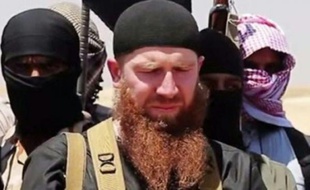 Une photo fournie par l'agence Al-Itisam Media montrant Omar al-Shishani, «Omar le Tchétchène» en Irak, le 29 juin 2014