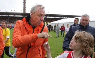 Johan Cruyff lors d'une journée au sein de sa fondation, le 23 septembre 2015.