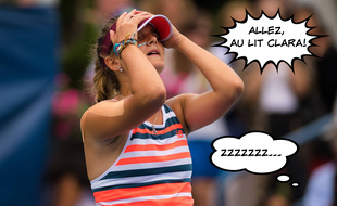 La joueuse française Clara Burel a remporté son premier match au bout de la nuit à Roland-Garros le 29 septembre 2020.