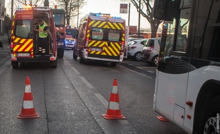 Sur les lieux de l'accident lundi après midi.