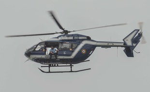 Un hélicoptère de la Gendarmerie a été déployé. Illustration.
