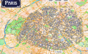 La carte interactive Paristique retrace l'origine des noms de rues à Paris.