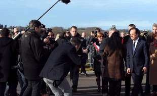 François Hollande en Corrèze le 18 janvier 2014.