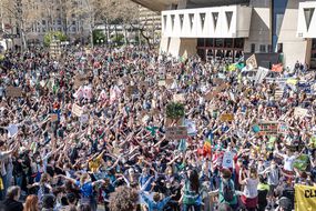 Le 28 mars 2021 à Lyon lors de la dernière marche pour "une vraie loi climat", organisée