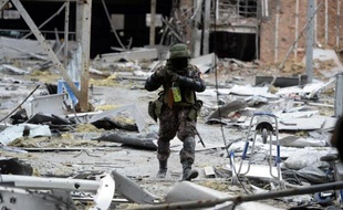 Un rebelle prorusse le 26 janvier 2015 à Donetsk