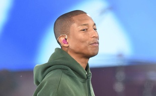 Le chanteur Pharrell Williams au concert One Love Manchester