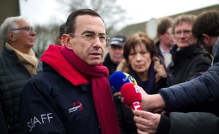 Bruno Retailleau s'était déplacé à Notre-Damde-des-Landes en janvier 2016.
