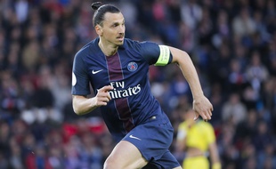 Zlatan Ibrahimovic lors du match entre le PSG et Nantes le 14 mai 2016.