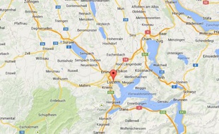 Capture d'écran de Lucerne, en Suisse.