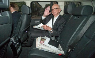 Le magnat de la presse Rupert Murdoch à Londres le 26 juin 2014