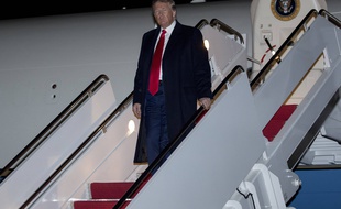 Donald Trump le 2 novembre 2019 à la base militaire Andrews