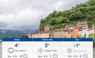 Météo Grenoble: Prévisions du jeudi 2 décembre 2021