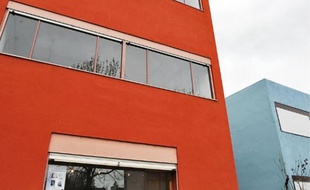 La cité Frugès, à Pessac, construitepar l'architecte suisse entre 1924 et 1926.