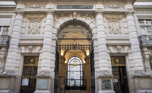 La façade de la Cour des comptes, à Paris.