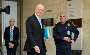 L'envoyé de l'ONU pour la Syrie Staffan de Mistura, le 3 mars 2016 à Genève