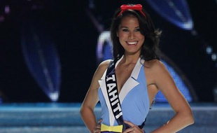 Miss Tahiti, Mehiata Riaria, première dauphine de Miss France 2014.